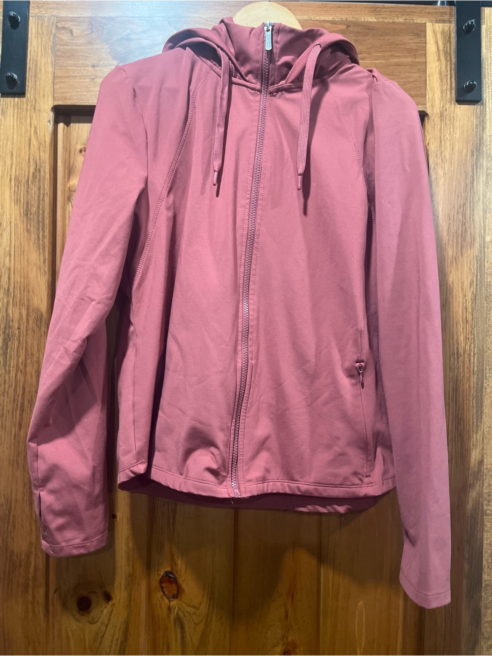 Jockey Dusty Rose/ Rust Hooded Zip-Up Jacket